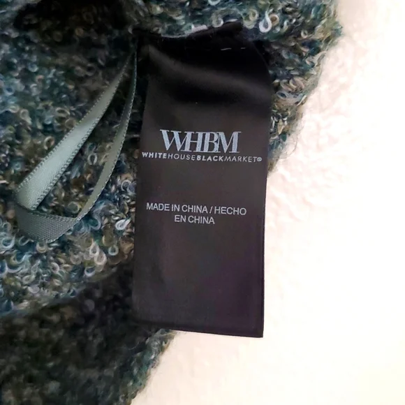 WHBM Green Fitted Sleeveless Tank Top with Mandarin Collar - Picture 3 of 7